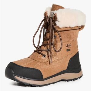 UGG Tan and Black Fur-Lined Boots